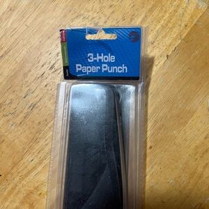 Black 3-Hole Paper Punch